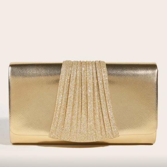 Elegant Gold Clutch Bag